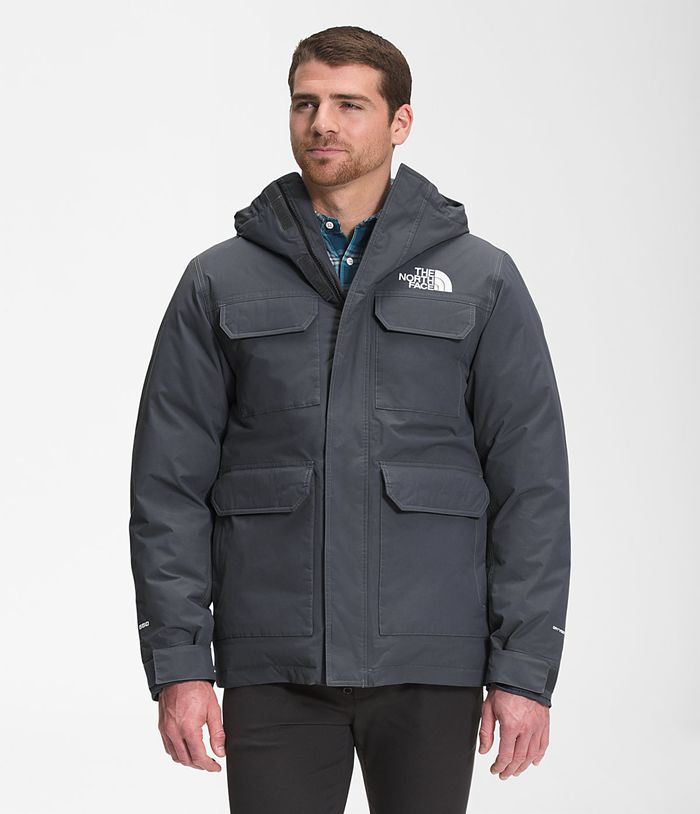 The North Face Kurtka Puchowa Męska Szare Cypress Parka - LBGE31972